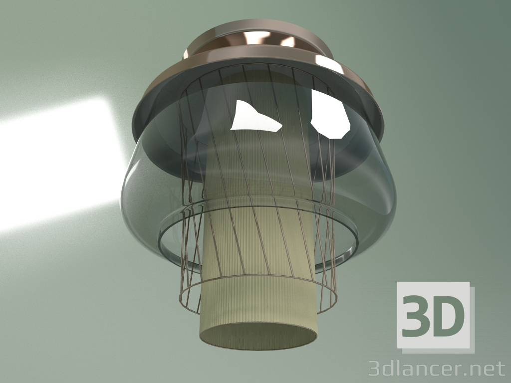 modello 3D Lampada da soffitto Silk Road altezza 50 (oro rosa) - anteprima