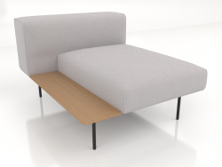 Sofa module for 1 person with a shelf on the right (option 4)