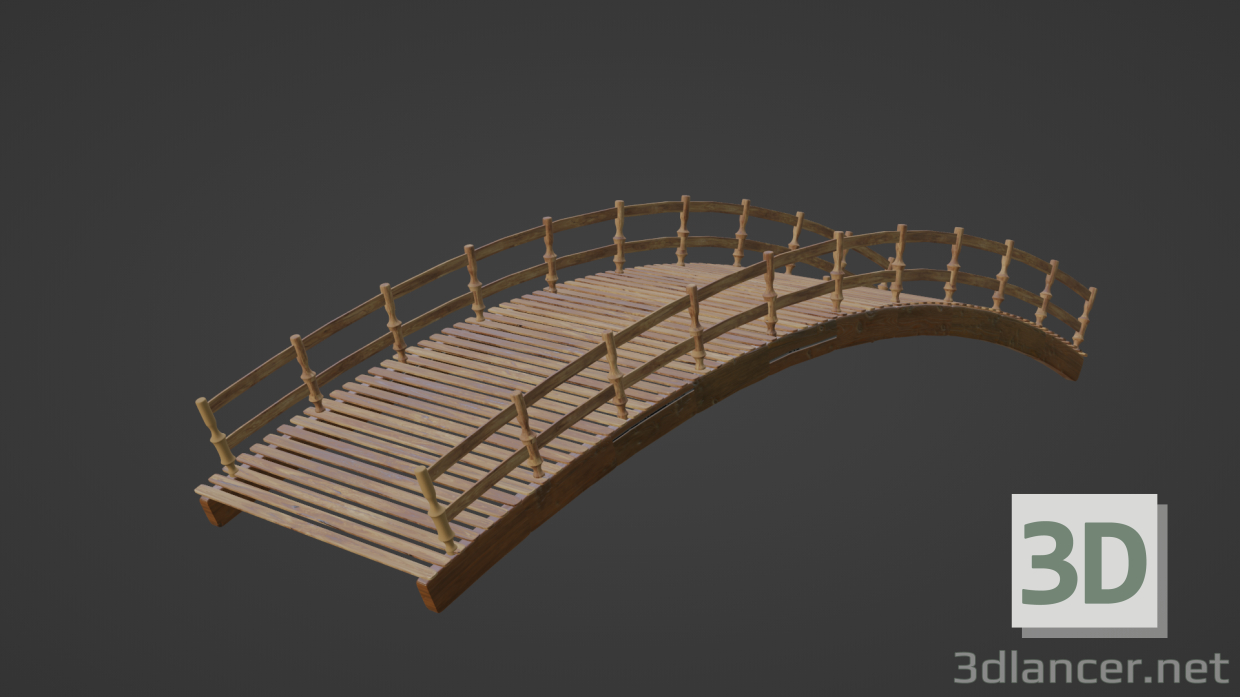 modèle 3D Pont personnalisable - preview