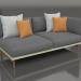 3d model Sofa module, section 1 right (Gold) - preview