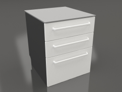 Cabinet with three drawers for cutlery 60 cm (white)