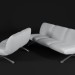 3d model modern sofa - preview