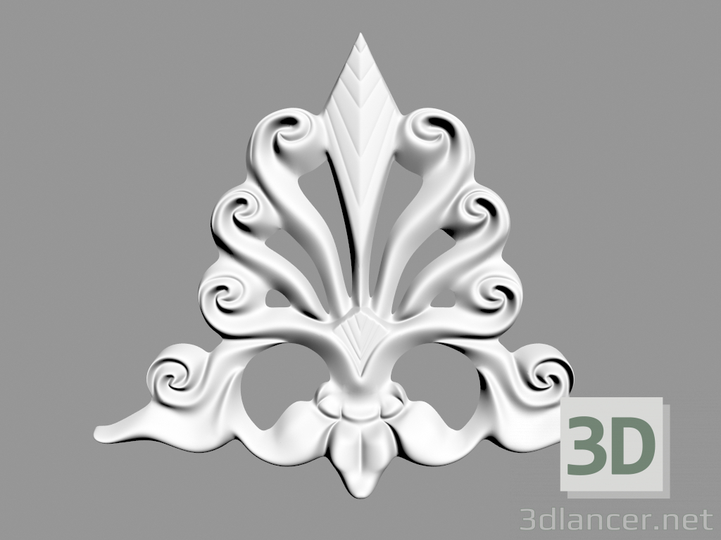 3D modeli Duvar dekorasyonu (F54) - önizleme