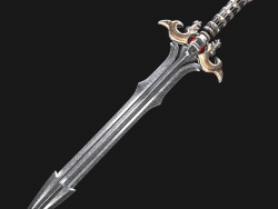 Fantasy sword 16 3d model