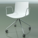 3d model Chair 0369 (4 castors, with armrests, LU1, polypropylene PO00101) - preview