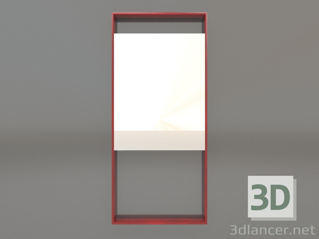 modello 3D Specchio ZL 08 (450х1000, rosso) - anteprima