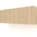 Modelo 3d Prateleira suspensa ST 06 (2 portas onduladas, 800x315x250, madeira branca) - preview