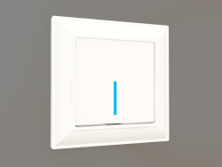 Touch switch single-key with backlight (white gloss)