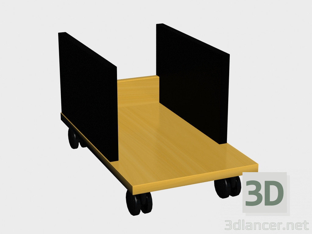 3d model Accessory for tables Mono-lux (shelf for PCR01 system unit) - preview