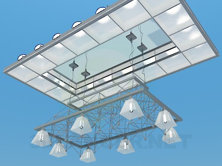 3d модель Подвесной светильник – превью