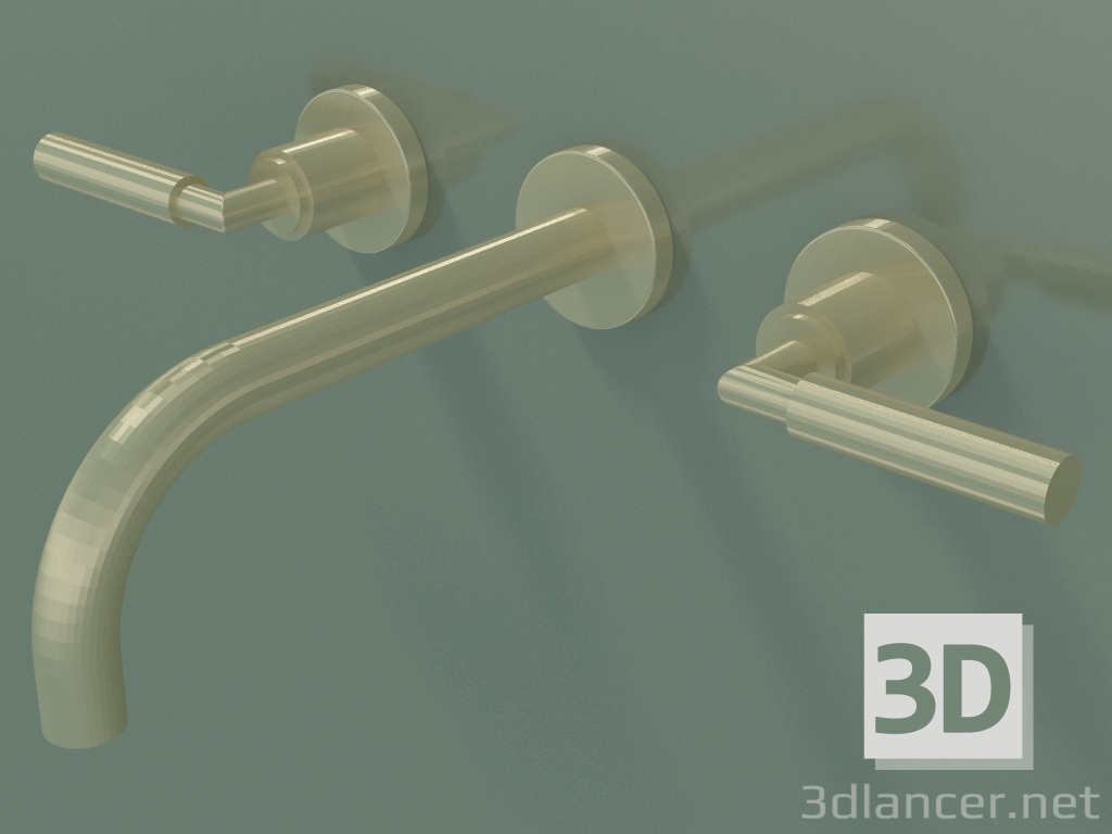 3d model Wall-mounted washbasin mixer without waste set (36 712 882-280010) - preview