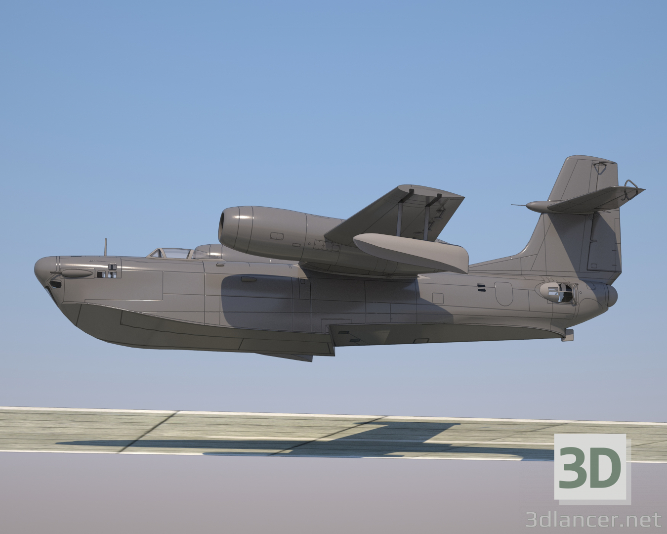 modèle 3D Bériev R-1 - preview