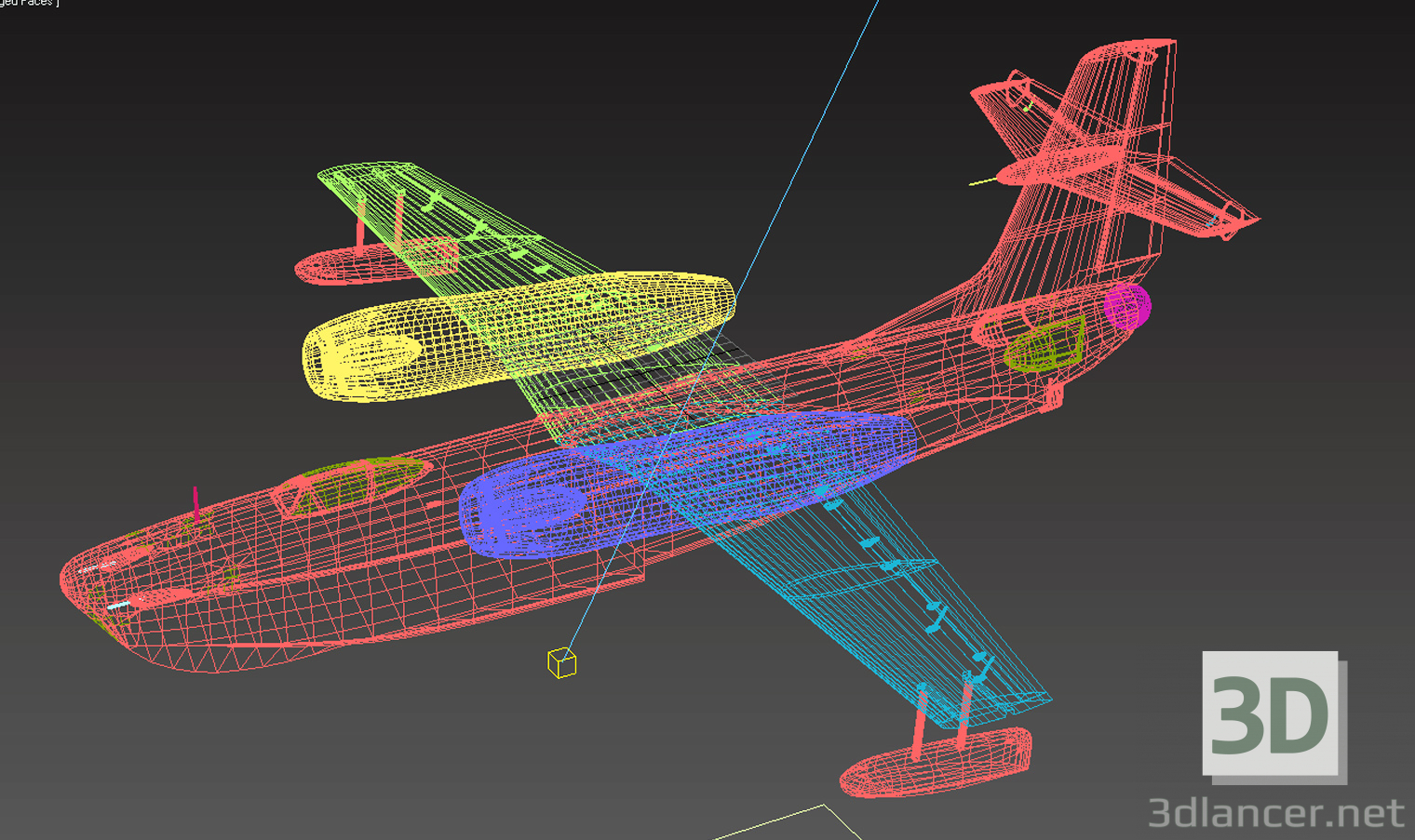 3D modeli Beriev R-1 - önizleme