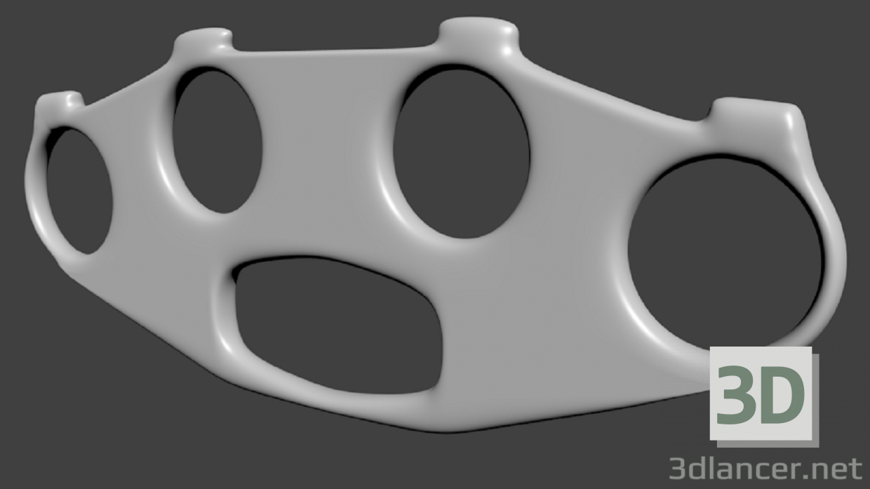 modèle 3D Knuckles - preview