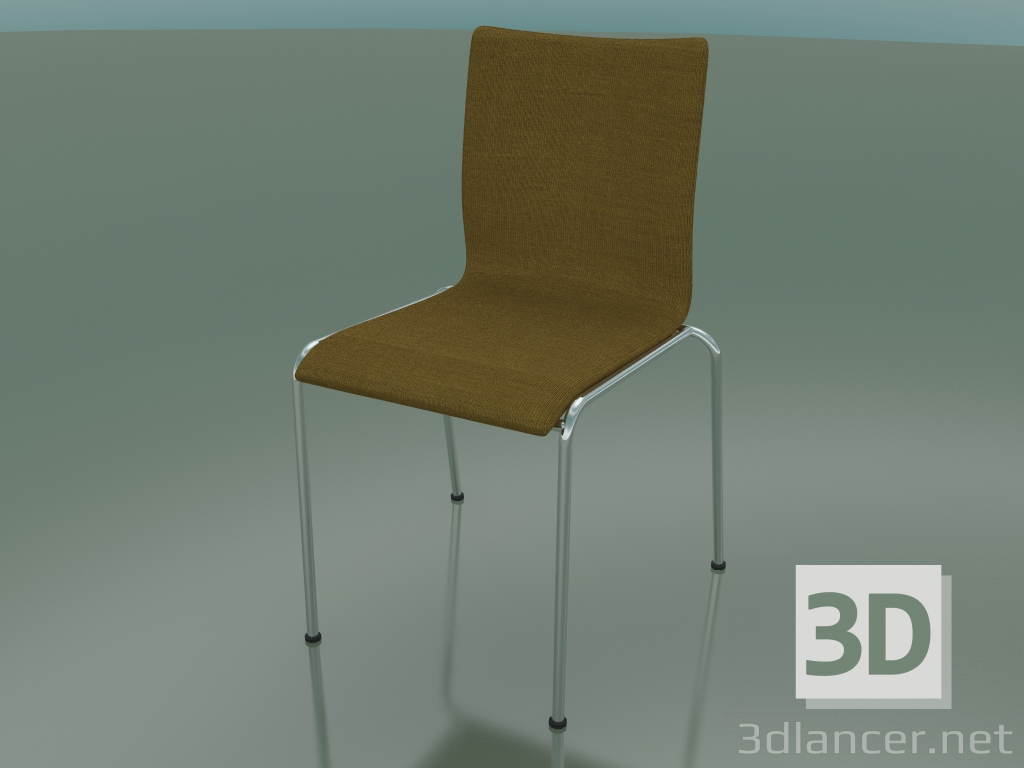 3D modeli Kumaş döşemeli 4 ayaklı sandalye (101) - önizleme