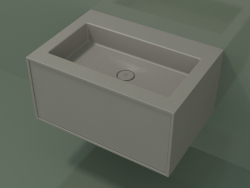 Washbasin with drawer (06UC42401, Clay C37, L 72, P 50, H 36 cm)