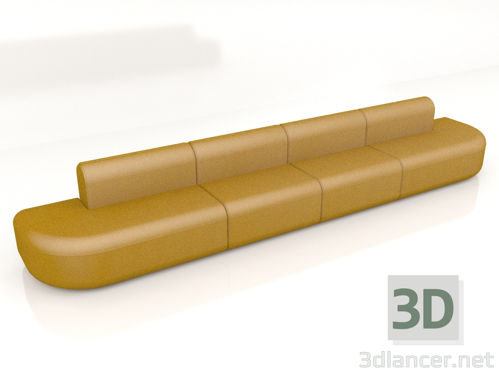 3D Modell Sofa Artiko Einzelsofa AT15 (4640x770) - Vorschau