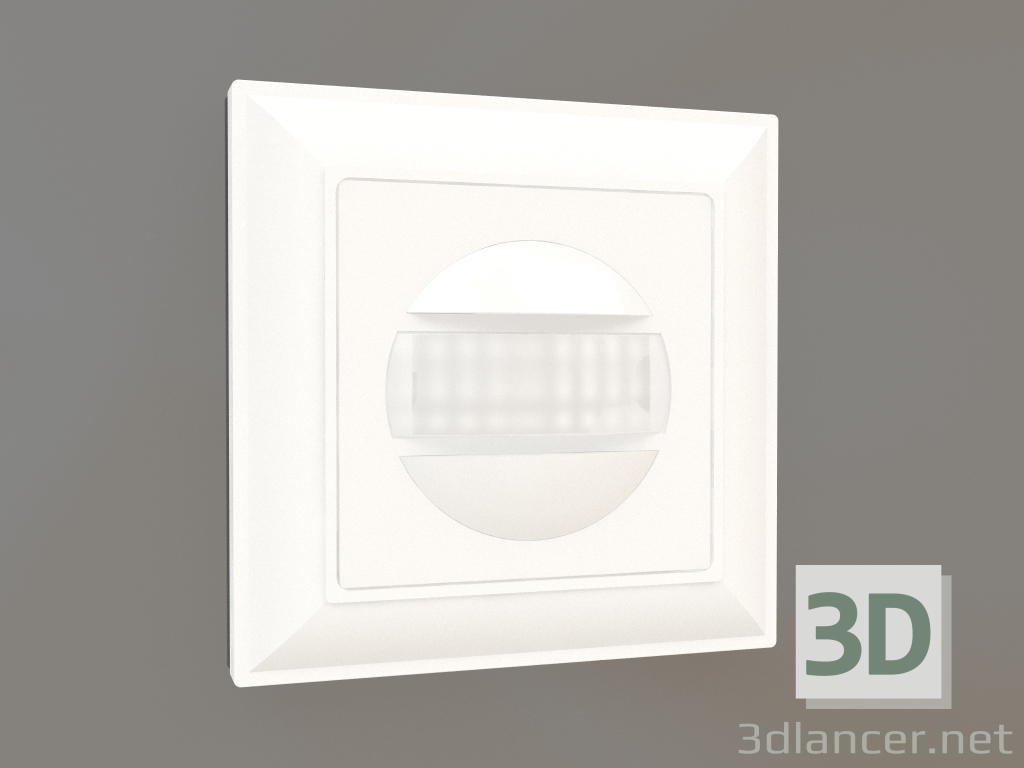 3D Modell Bewegungssensor (weiß glänzend) - Vorschau