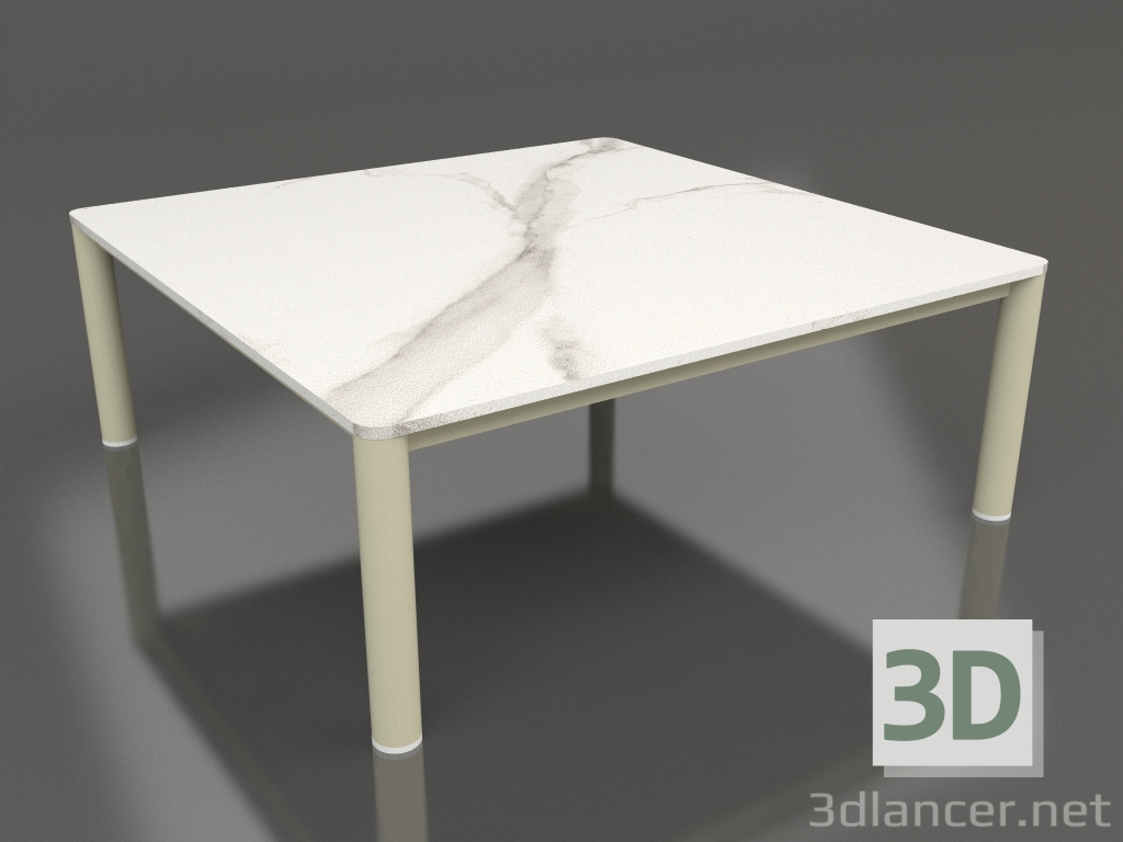 3d model Coffee table 94×94 (Gold, DEKTON Aura) - preview