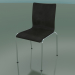 3d model 4-leg chair with leather upholstery (101) - preview