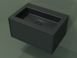 Washbasin with drawer (06UC42401, Deep Nocturne C38, L 72, P 50, H 36 cm)