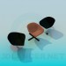 3d model Chairs for coffee table - preview