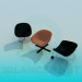 modèle 3D Chaises pour table basse - preview