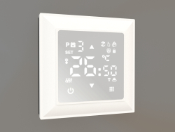 Yerden ısıtma için akıllı dokunmatik termostat (parlak beyaz)