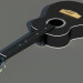 3d Акустическая гитара модель купить - ракурс