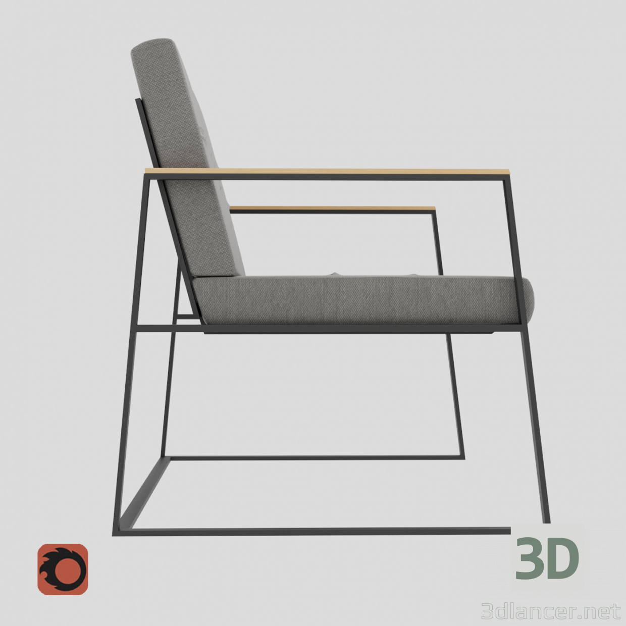 3D modeli Özel Kanepe - önizleme