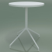 modèle 3D Table ronde 5709, 5726 (H 74 - Ø59 cm, étalée, Blanc, V12) - preview