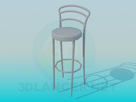 modèle 3D Bar chaise - preview