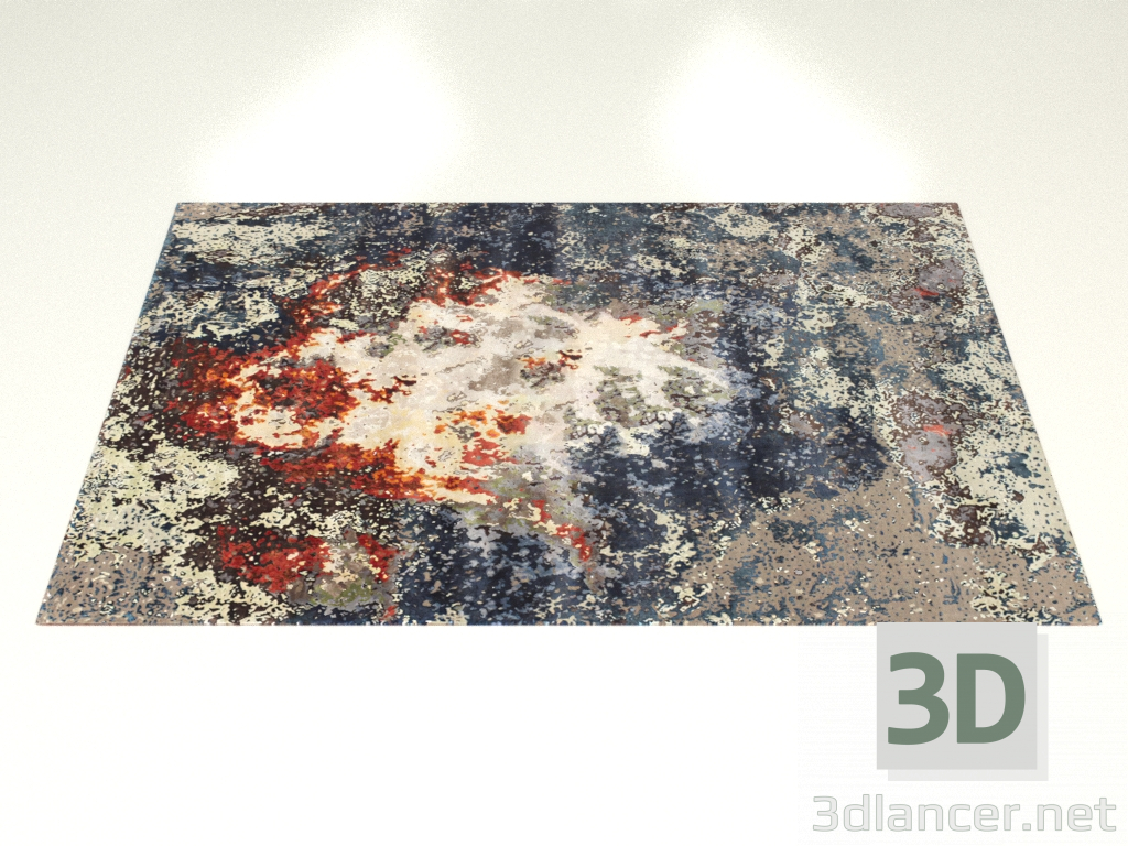 3D Modell Geknüpfter Teppich, Design Adoua - Vorschau