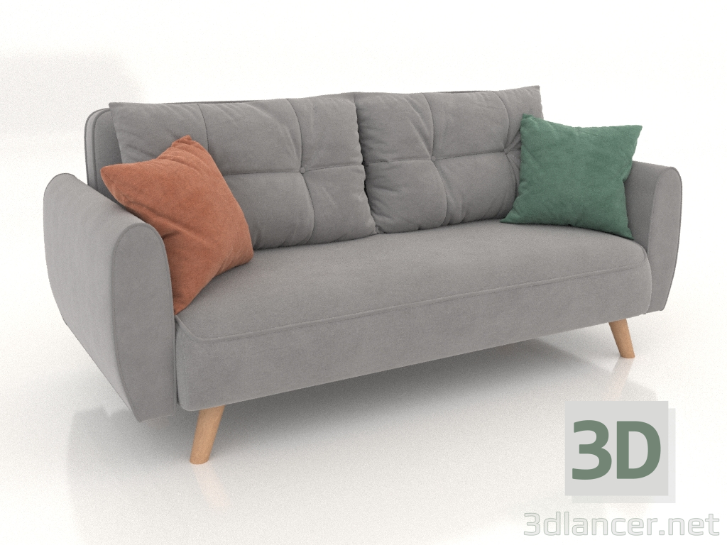 3d модель Диван-кровать Beatrix (серый) – превью