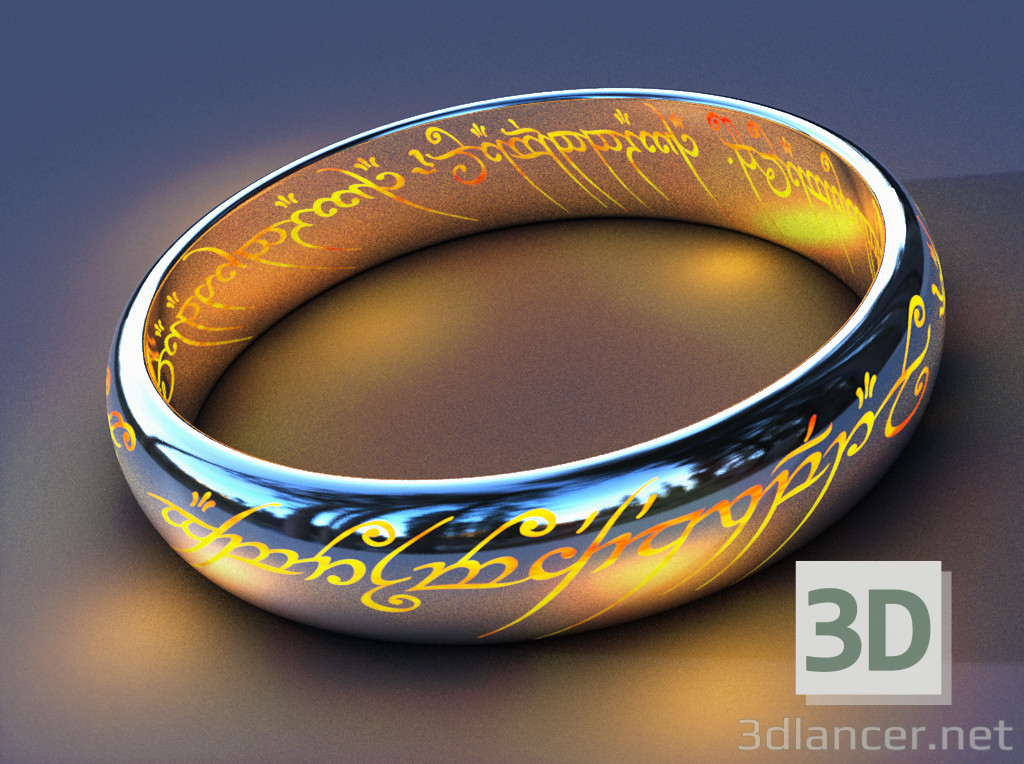3D Modell Der Eine Ring - Vorschau