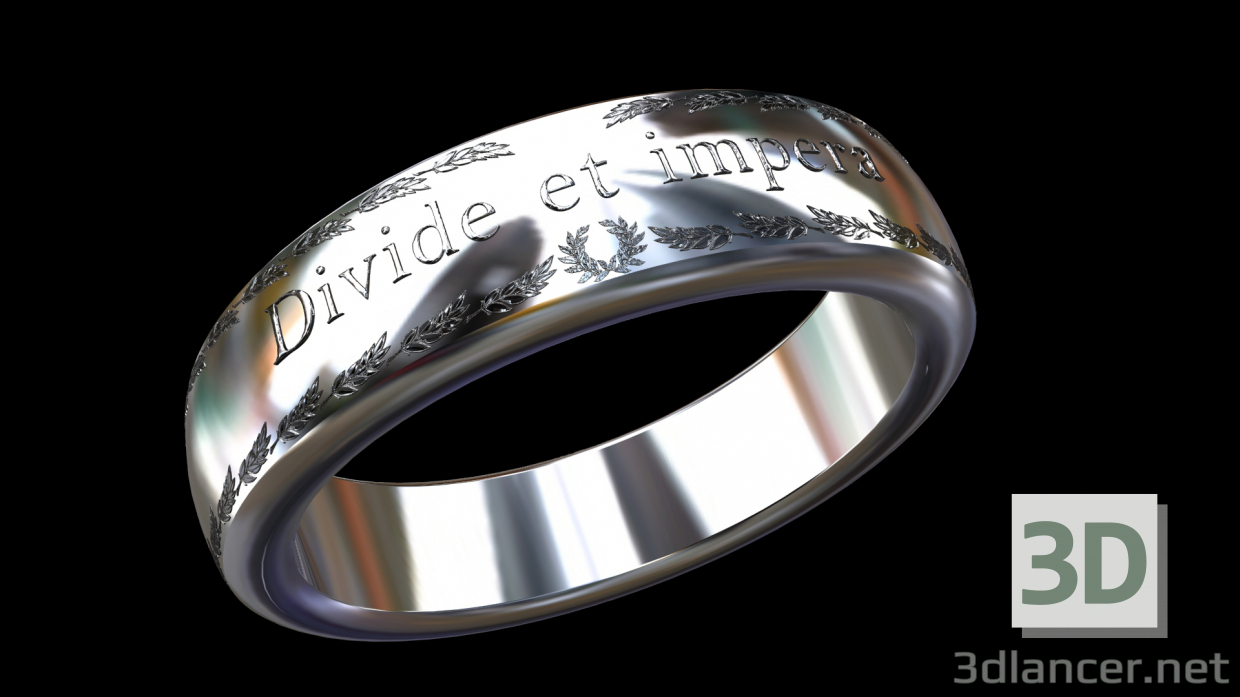 3D Modell Ring Divide et impera - Vorschau