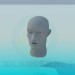 3D modeli İnsan başkanı - önizleme