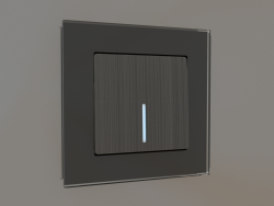 Single-key switch with illumination (bronze)