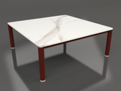 Coffee table 94×94 (Wine red, DEKTON Aura)