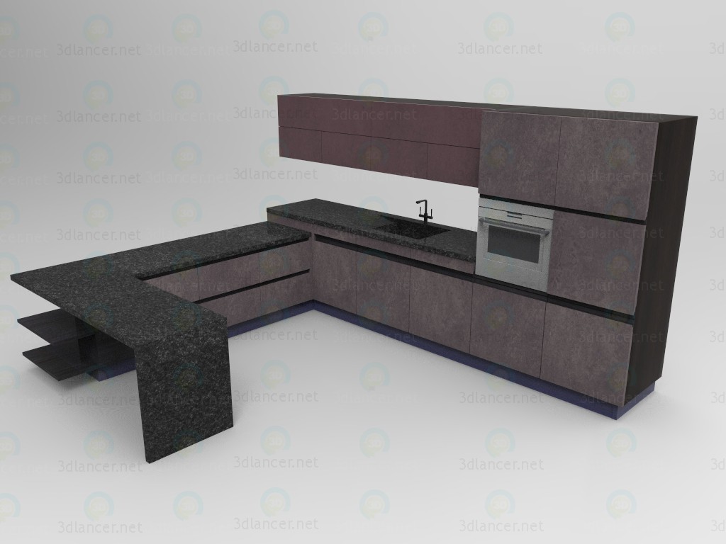 3D "Birlik" mutfak seti modeli satın - render