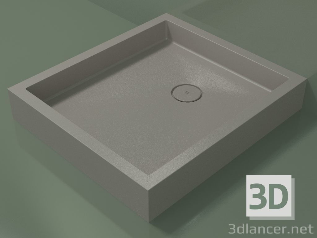 Modelo 3d Base de duche Alto (30UA0137, Clay C37, 80x90 cm) - preview