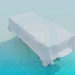 modèle 3D Table avec nappe et serviettes - preview