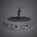 3d Fountain model buy - render