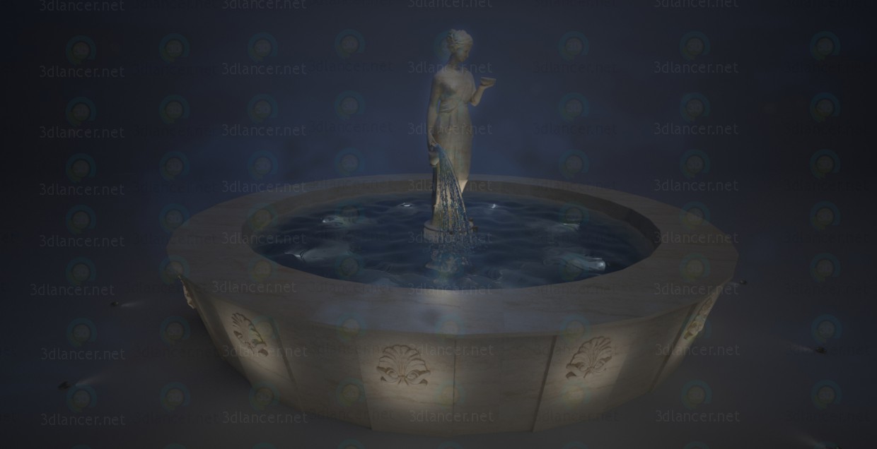 modello 3D di Fontana comprare - rendering
