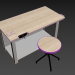 3d model Table for school workshop - preview