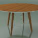 3d model Round table 3501 (H 74 - D 134 cm, M02, Teak effect) - preview