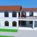 modello 3D Casa con balconi - anteprima
