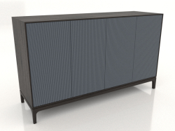 Mobile TV FARGO con facciate fresate 1600x500x950 mm (ardesia, rovere wengé, opzione 3)