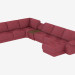 3d model Corner sofa with built-in bar - preview