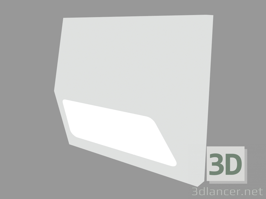 modello 3D Luce da incasso a parete STRIP SQUARE (S4654) - anteprima